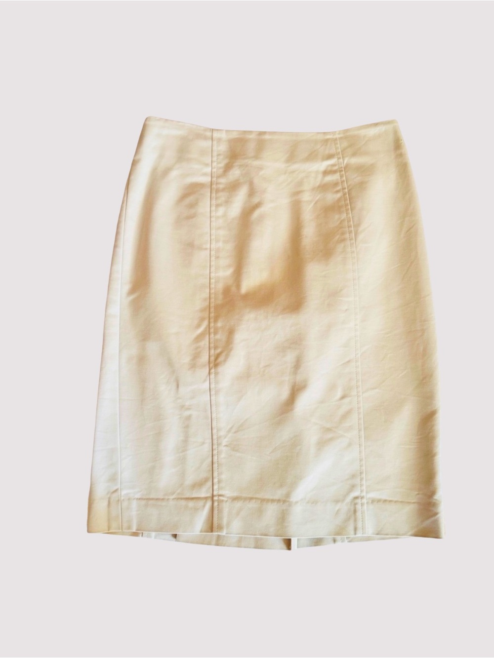 Ann Taylor LOFT Cream Pencil Skirt | Size 4